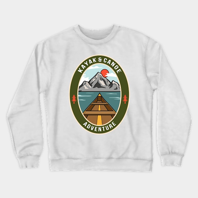 Kayak & Canoe Adventure Crewneck Sweatshirt by JabsCreative